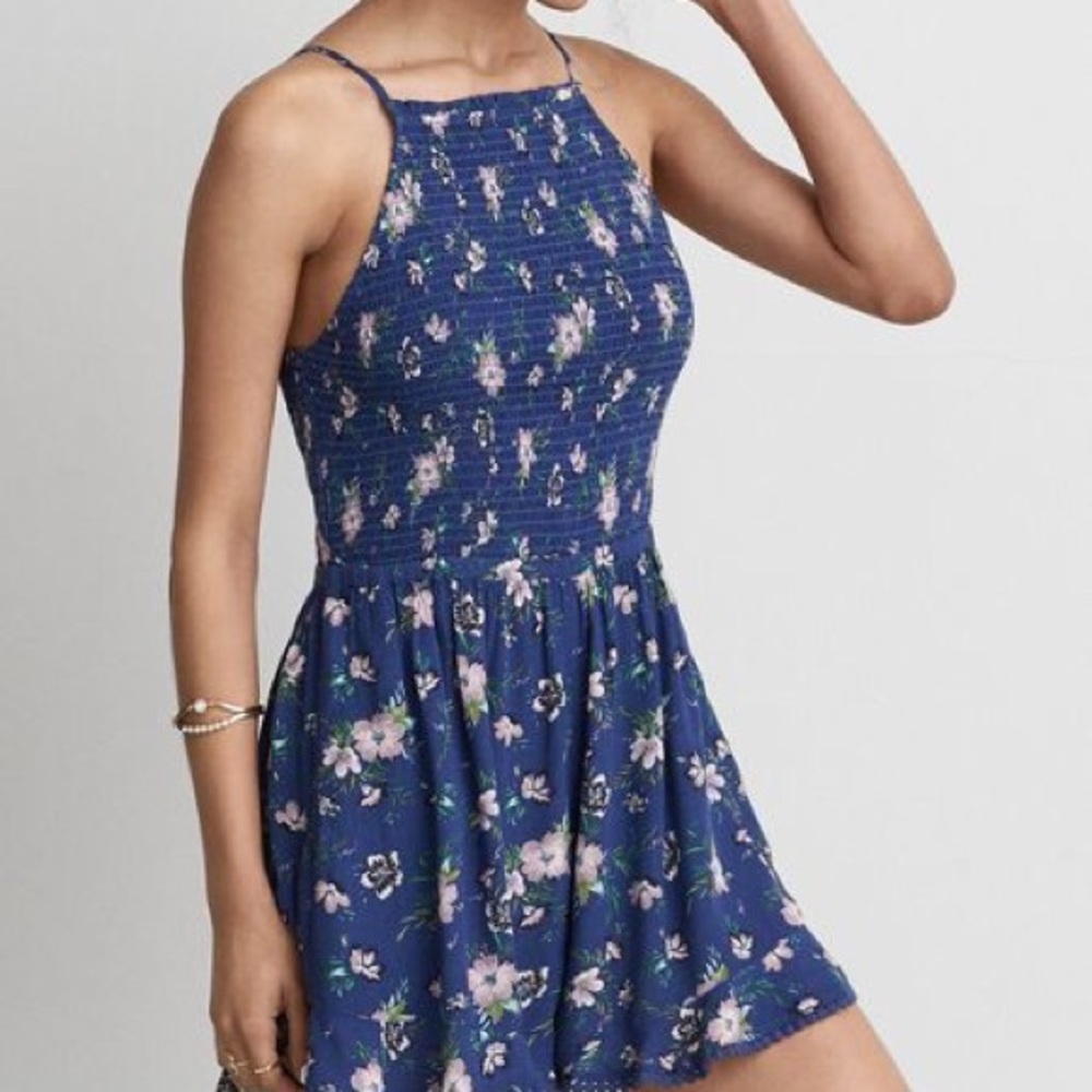 American Eagle Blue Romper